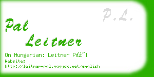 pal leitner business card